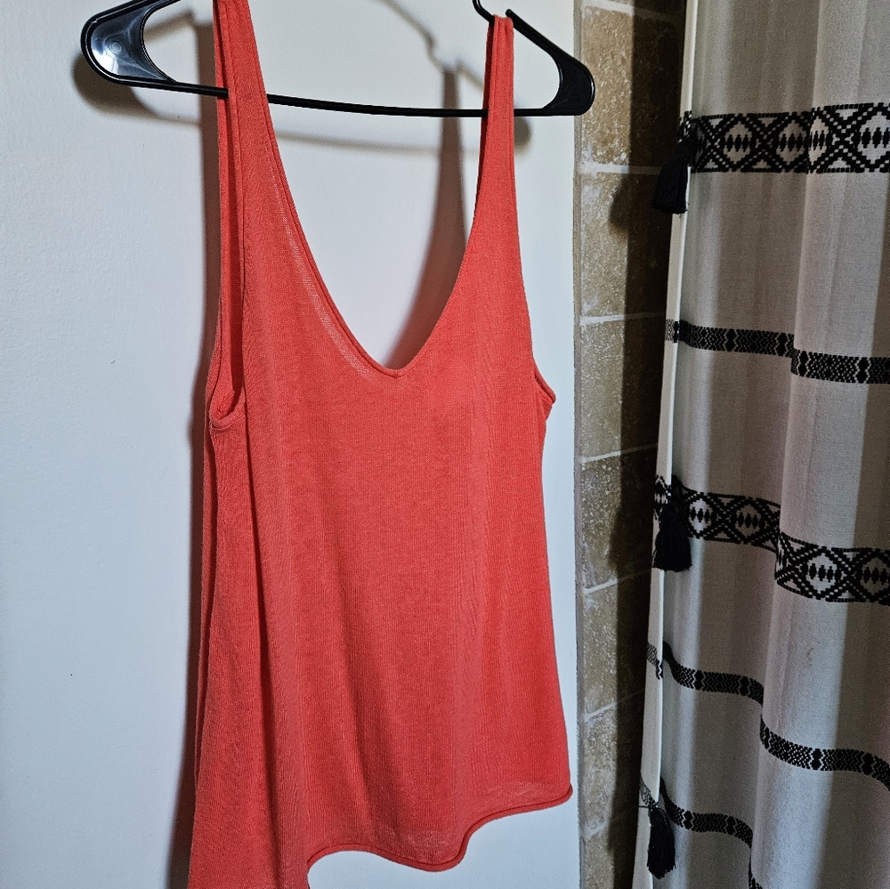 Avery Sweater Tank, Orange M, NWOT